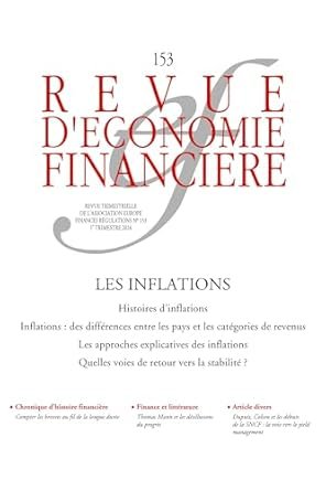 COLLECTIF, Les inflations, Revue d’économie financière, n°152, 1er trimestre 2024, 323 pages