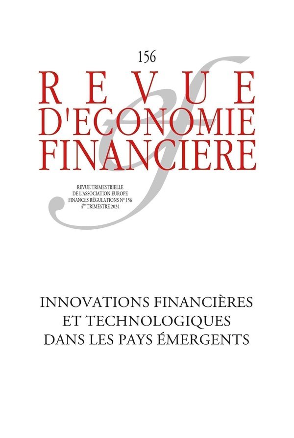 REVUE D’ECONOMIE FINANCIERE n°156, 4e trimestre 2024, 251 pages